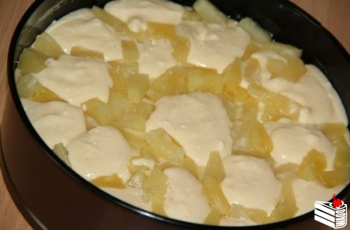 Творожный пирог с ананасами от Вероники Крамарь.