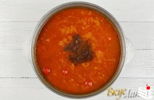 Мексиканский суп Чили Кон Карне.