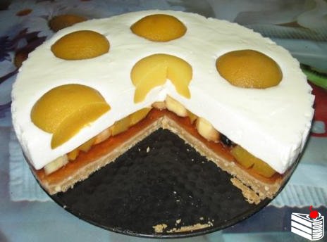 Торт Яичница-глазунья (торт без выпечки).