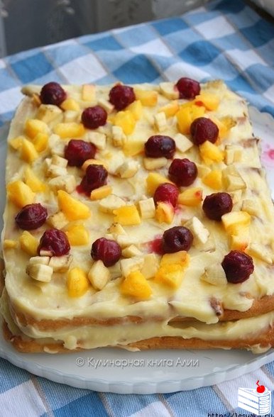 Оригинальный и вкусный летний торт "Тропиканка".