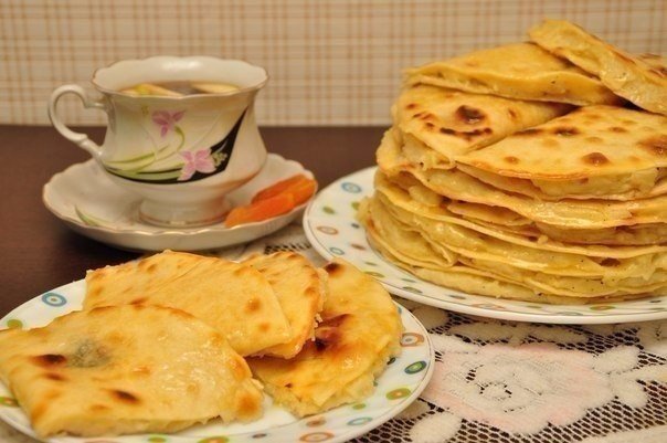 Кыстыбый — вкусные татарские лепешечки с картошкой-пюре
